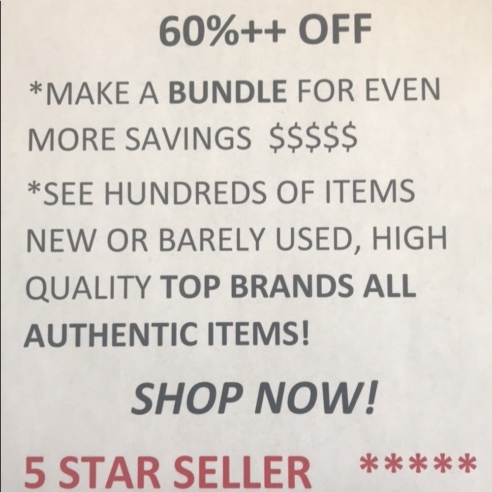 All items on SALE! Original designer!